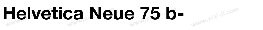 Helvetica Neue 75 b字体转换
